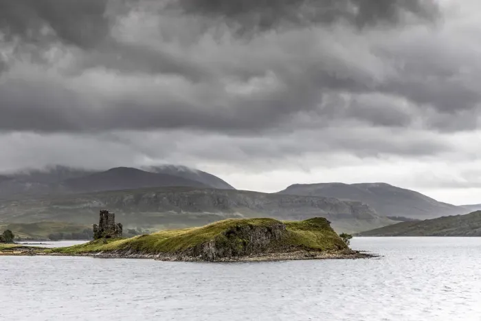 Framed Print : Ardvreck Castle, Loch Assynt, Sutherland, Scotland, United Kingdom Framed Print : Ardvreck Castle, Loch Assynt, Sutherland, Scotland, United Kingdom