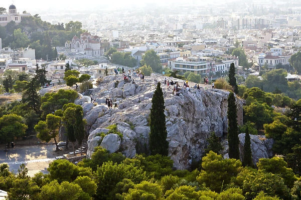 Areopagus Rock & Acropolis, Asyrmatos District, Athens, Greece