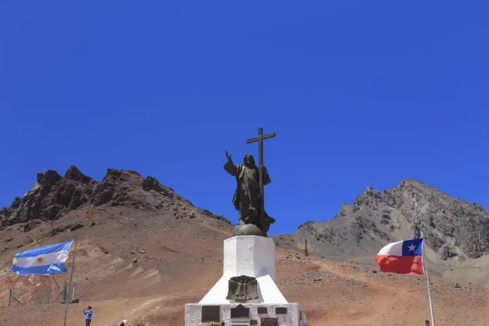 Framed Print : Argentina, Mendoza, Ruta 7, Christ the Redeemer statue on the border between Argentina Framed Print : Argentina, Mendoza, Ruta 7, Christ the Redeemer statue on the border between Argentina