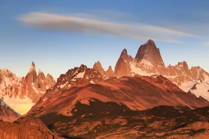 Framed Print : Argentina, Patagonia, El Chalten, Los Glaciares National Park, Cerro Torre and Cerro