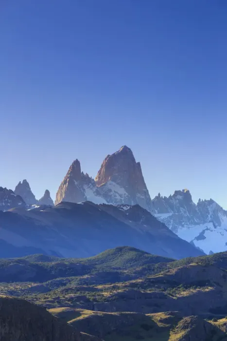 Framed Print : Argentina, Patagonia, El Chalten, Los Glaciares National Park, Cerro Torre and Cerro Framed Print : Argentina, Patagonia, El Chalten, Los Glaciares National Park, Cerro Torre and Cerro