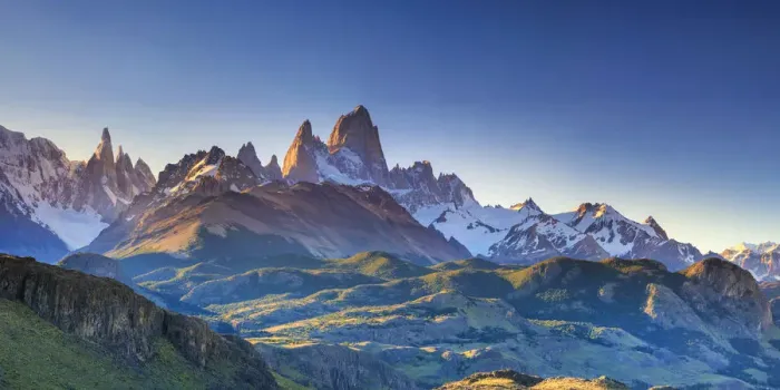 Framed Print : Argentina, Patagonia, El Chalten, Los Glaciares National Park, Cerro Torre and Cerro Framed Print : Argentina, Patagonia, El Chalten, Los Glaciares National Park, Cerro Torre and Cerro