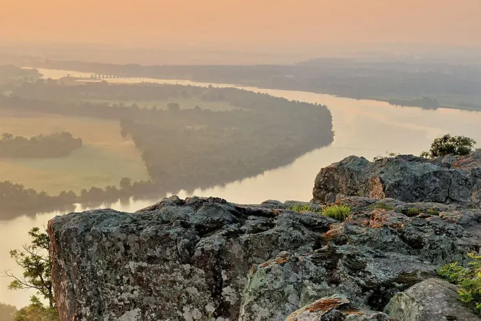 Framed Print : Arkansas River from Petit Jean gravesite, Petit Jean State Park, Morrilton, Arkansas, USA Framed Print : Arkansas River from Petit Jean gravesite, Petit Jean State Park, Morrilton, Arkansas, USA