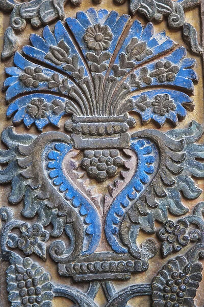 Armenia, Echmiadzin, Detail of entrance to Saint Hripsima Cathedral - Echmiadzin