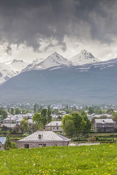 Armenia, Shenavan, village and Mt. Aragats