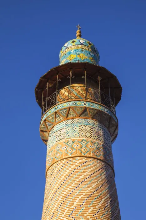Framed Print : Armenia, Yerevan, Minaret of the Blue Mosque