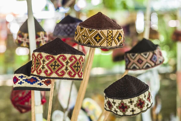 Armenia, Yerevan, Vernissage Market, hand made traditional hats