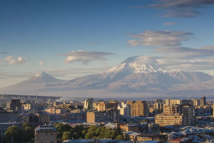 Framed Print : Armenia, Yerevan, View of Yerevan and Mount Ararat from Cascade Framed Print : Armenia, Yerevan, View of Yerevan and Mount Ararat from Cascade