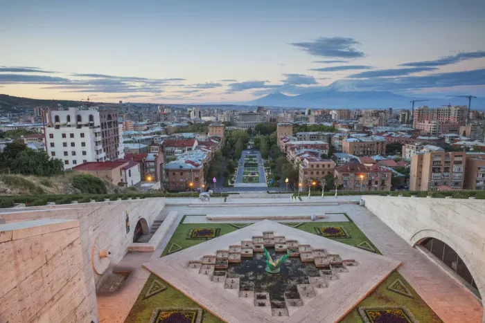Framed Print : Armenia, Yerevan, View of Yerevan and Mount Ararat from Cascade Framed Print : Armenia, Yerevan, View of Yerevan and Mount Ararat from Cascade