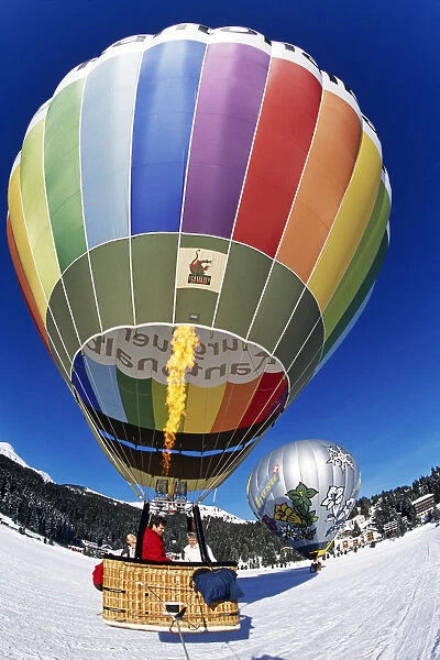 Arosa Balloon Festival, Arosa Swiss Snow, Arosa, Grisons, Switzerland