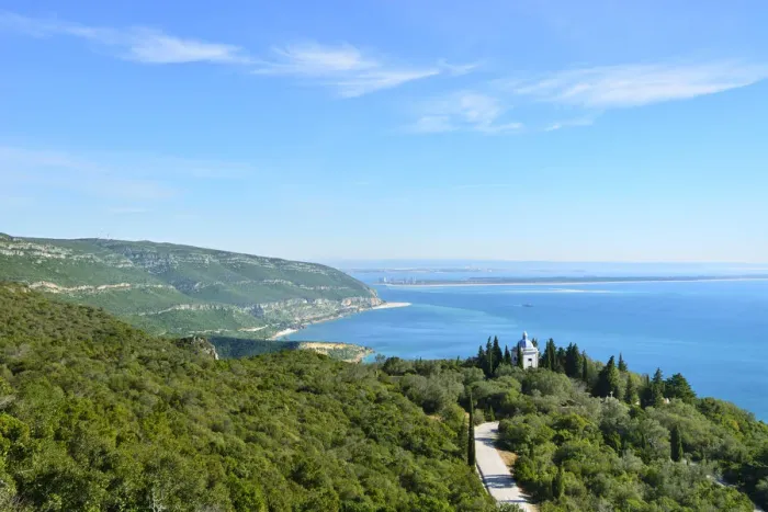 Framed Print : Arrabida mountain range (Serra da Arrabida). Arrabida Nature Park, Portugal
