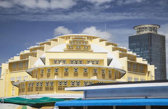 Framed Print : Art Deco architecture of Central Market, Phnom Penh, Cambodia Framed Print : Art Deco architecture of Central Market, Phnom Penh, Cambodia