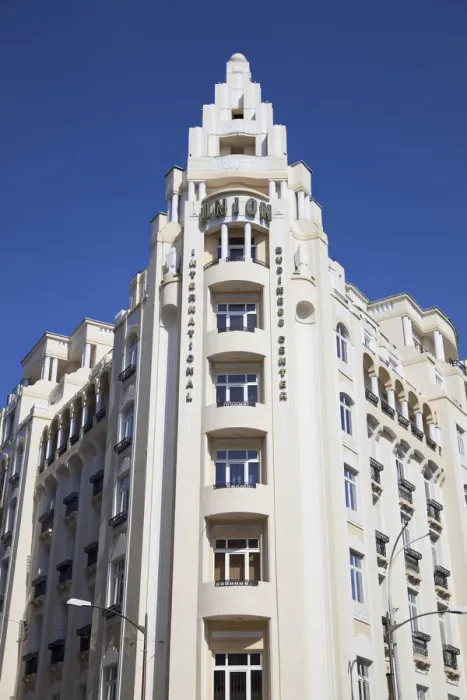 Framed Print : Art Deco architecture of Union Building, Bucharest, Romania