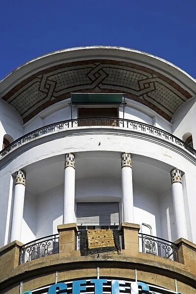 Art Deco details on an old French colonial building