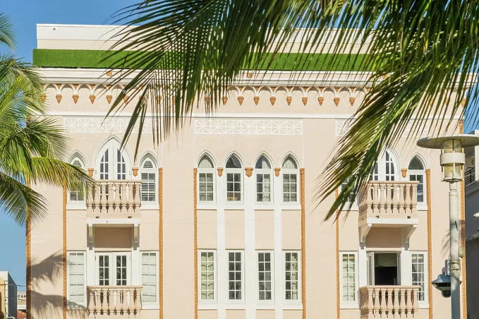 Framed Print : Art Deco facade, Ocean Drive, South Beach, Miami, Florida, USA Framed Print : Art Deco facade, Ocean Drive, South Beach, Miami, Florida, USA