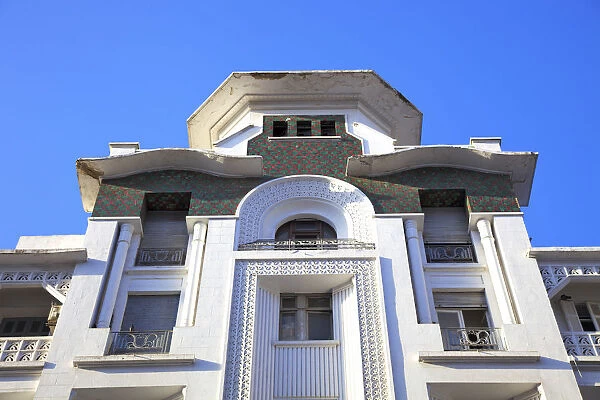 Art Deco Glaoui Residential Block, Casablanca, Morocco, North Africa