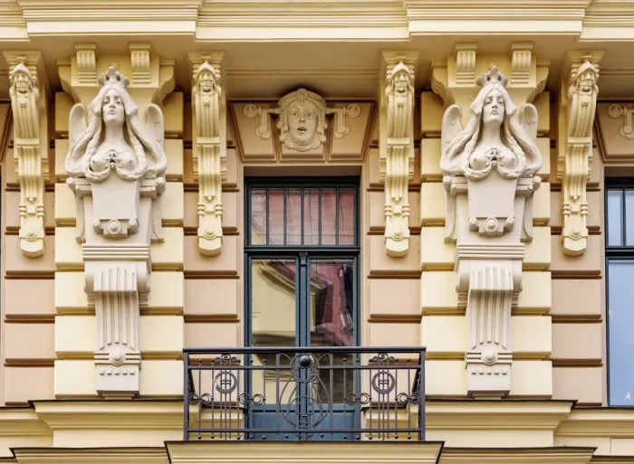 Framed Print : Art Nouveau Architecture, 13 Albert Street, Riga, Latvia Framed Print : Art Nouveau Architecture, 13 Albert Street, Riga, Latvia