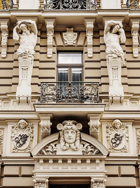 Art Nouveau Architecture, 33 Elizabetes Street, Riga, Latvia