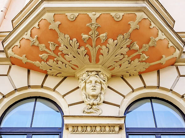 Art Nouveau Architecture, 6 Elizabetes Street, Riga, Latvia