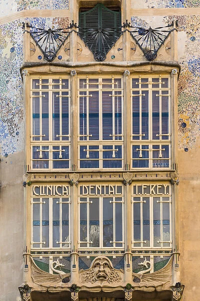 Art Nouveau architecture, Palma, Mallorca (Majorca), Balearic Islands, Spain