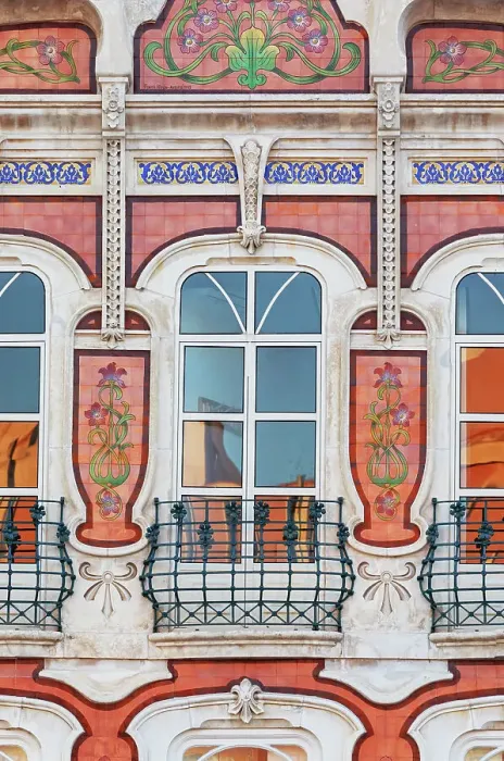 Framed Print : Art Nouveau building facade, Aveiro, Portugal Framed Print : Art Nouveau building facade, Aveiro, Portugal