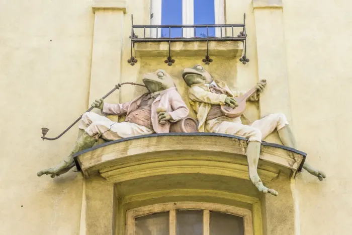 Framed Print : The Art Nouveau Frog building in Bielsko Biala, Silesian Voivodeship, Poland