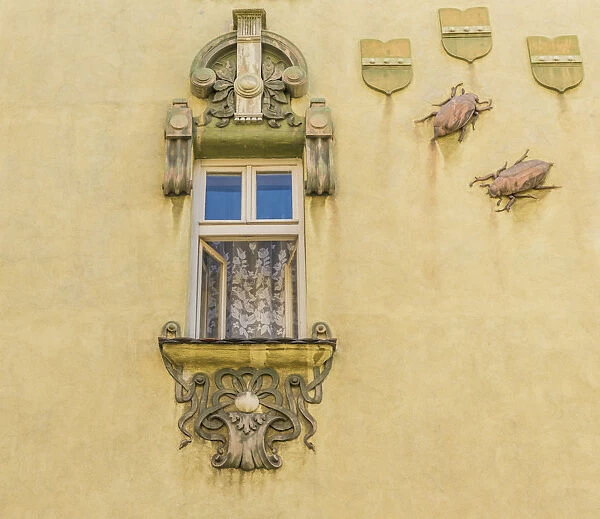 The Art Nouveau Frog building in Bielsko Biala, Silesian Voivodeship, Poland