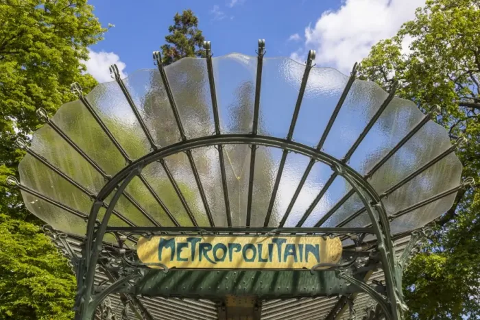 Framed Print : Art Nouveau metro station, Paris, France Framed Print : Art Nouveau metro station, Paris, France