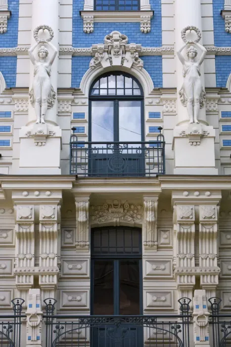 Framed Print : Art Nouveau Style Architecture (Also Known as Jugendstil Architecture Designed by Framed Print : Art Nouveau Style Architecture (Also Known as Jugendstil Architecture Designed by
