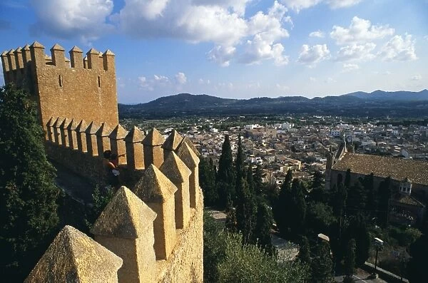 The Arta townscape viewed from the hilltop Santuari