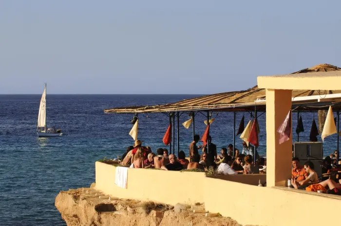 Framed Print : Ashram Sunset Restaurant, Cala Conta, Ibiza, Ibiza and Formentera, Balearic Islands Framed Print : Ashram Sunset Restaurant, Cala Conta, Ibiza, Ibiza and Formentera, Balearic Islands