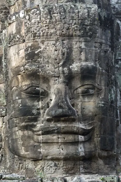 Framed Print : Asia, Cambodia, Siem Reap, Angkor, Bayon, Prasat Bayon temple, Buddha face Framed Print : Asia, Cambodia, Siem Reap, Angkor, Bayon, Prasat Bayon temple, Buddha face