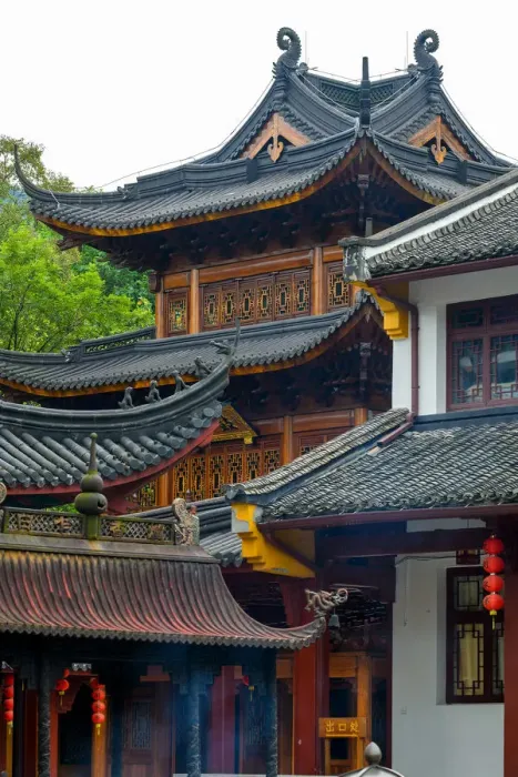 Framed Print : Asia, China, Hangzhou, West Lake, Lingyin Temple Framed Print : Asia, China, Hangzhou, West Lake, Lingyin Temple