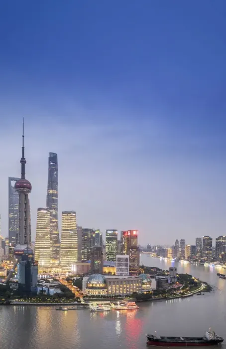 Framed Print : Asia, China, Shanghai municipality, Shanghai city, night time shot