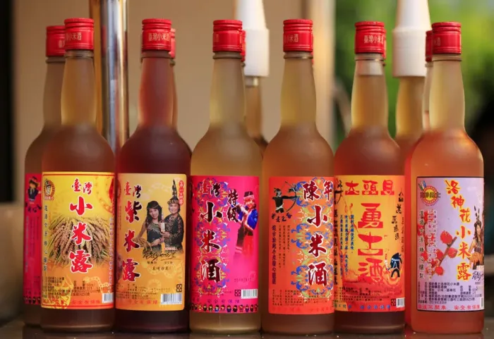 Framed Print : Asia, East Asia, Taiwan; bottles of traditional rice and fruit liqueur Framed Print : Asia, East Asia, Taiwan; bottles of traditional rice and fruit liqueur
