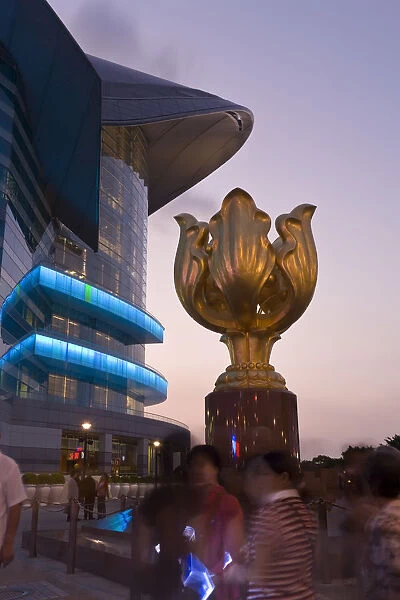 Asia, Hong Kong, Wan Chai, Hong Kong Exhibition Centre, The Forever Blooming Golden