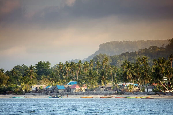 Asia, Indonesia, Spice Islands, Maluku, Seram, Amar village and beach on Manawoka island