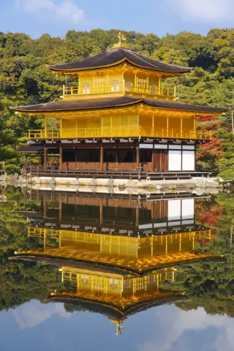 Framed Print : Asia, Japan, Honshu, Kansai Region, Kyoto, Kinkaku-ji or The Golden Pavilion, one Framed Print : Asia, Japan, Honshu, Kansai Region, Kyoto, Kinkaku-ji or The Golden Pavilion, one