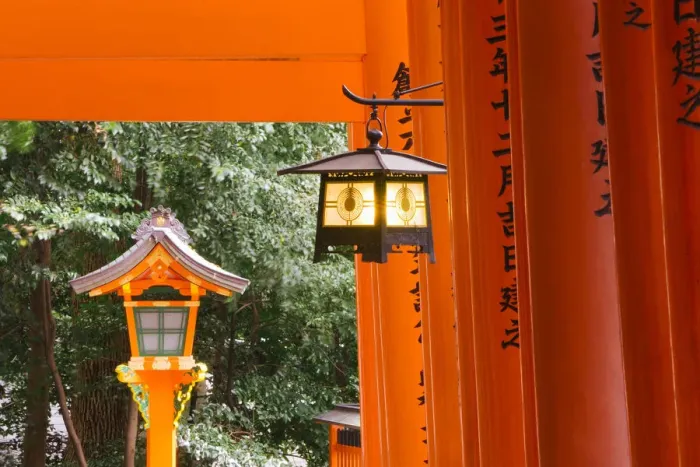 Framed Print : Asia, Japan, Honshu, Kansai Region, Kyoto, Fushimi-Inari Taisha shrine, Lantern hanging Framed Print : Asia, Japan, Honshu, Kansai Region, Kyoto, Fushimi-Inari Taisha shrine, Lantern hanging