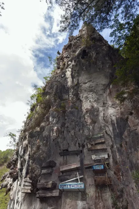 Framed Print : Asia, South East Asia, Philippines, Mountain Province, Sagada, a cliff face with hanging Framed Print : Asia, South East Asia, Philippines, Mountain Province, Sagada, a cliff face with hanging