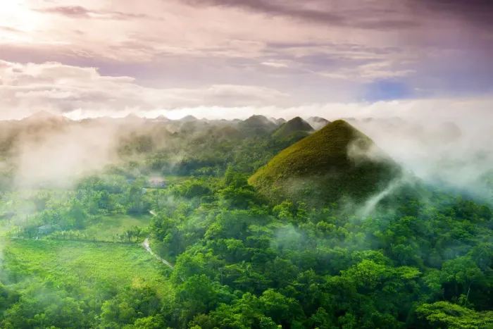 Framed Print : Asia, South East Asia, Philippines, Central Visayas, Bohol, Chocolate hills Framed Print : Asia, South East Asia, Philippines, Central Visayas, Bohol, Chocolate hills