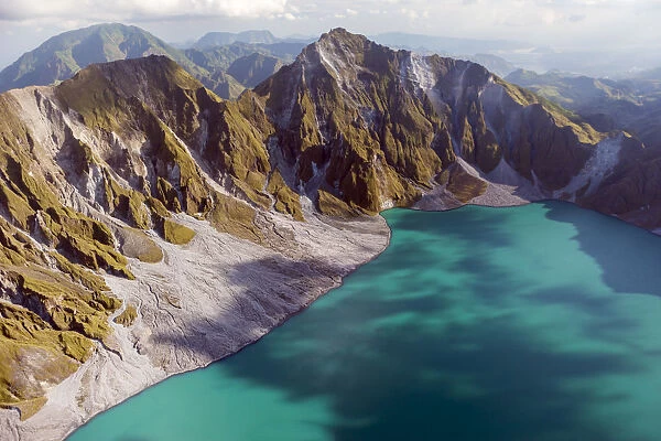 Asia, South East Asia, Philippines, Luzon, aerial view of the crater lake of Mount
