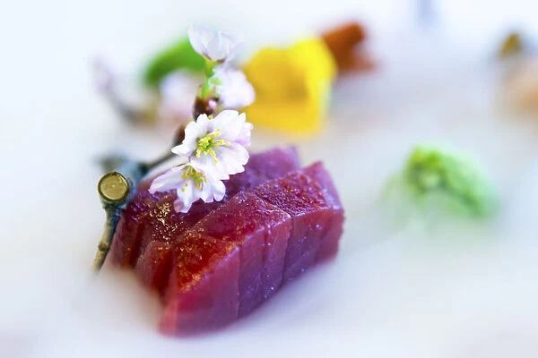 Asia, South East Asia, Philippines, Manila, Dusit Hotel, a Japanese tuna sashimi dish