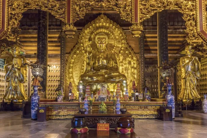Framed Print : Asia, South East Asia, Vietnam, Ninh Binh, Gia Sinh, Buddha statue in Bai Dinh a modern Framed Print : Asia, South East Asia, Vietnam, Ninh Binh, Gia Sinh, Buddha statue in Bai Dinh a modern