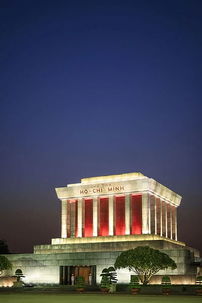 Asia, South East Asia, Vietnam, Hanoi, Ba Dinh Square, Ho Chi Minh Mausoleum and museum