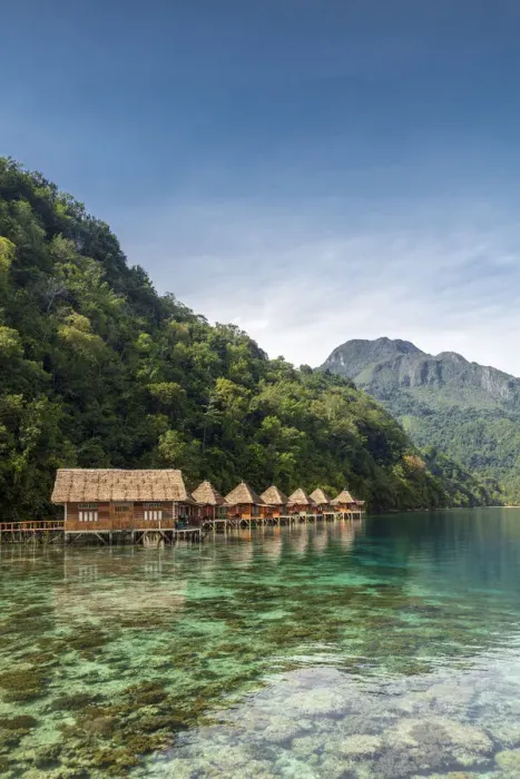 Framed Print : Asia, Southeast Asia, Indonesia, Spice Islands, Maluku, Seram island, Ora Beach Resort Framed Print : Asia, Southeast Asia, Indonesia, Spice Islands, Maluku, Seram island, Ora Beach Resort
