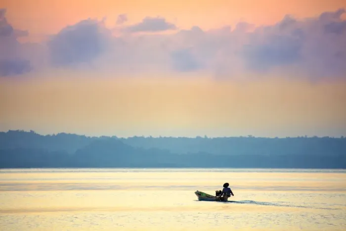 Framed Print : Asia, Southeast Asia, Indonesia, Maluku, Spice Islands, Seram island, a fishing boat Framed Print : Asia, Southeast Asia, Indonesia, Maluku, Spice Islands, Seram island, a fishing boat