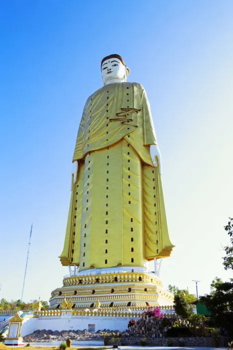 Framed Print : Asia, Southeast Asia, Myanmar, Bodhi Tataung Laykyun Sekkya standing Buddha statue Framed Print : Asia, Southeast Asia, Myanmar, Bodhi Tataung Laykyun Sekkya standing Buddha statue