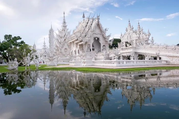 Framed Print : Asia, Thailand, Chiang Rai, Pa O Don Chai, Mueang District, , Wat Rong Khun or White Temple, Buddhist temple, architect - Chalermchai Kositpipat (1997) Framed Print : Asia, Thailand, Chiang Rai, Pa O Don Chai, Mueang District, , Wat Rong Khun or White Temple, Buddhist temple, architect - Chalermchai Kositpipat (1997)