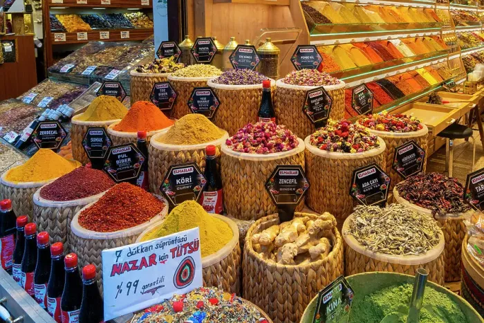 Framed Print : Assorted spices and teas on display in store, Egyptian Bazaar (Spice Bazaar), Eminonu, Fatih District, Istanbul Province, Turkey Framed Print : Assorted spices and teas on display in store, Egyptian Bazaar (Spice Bazaar), Eminonu, Fatih District, Istanbul Province, Turkey